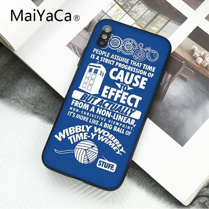 MaiYaCa Тардис Коробка Доктор Кто чехол для телефона iphone 11 Pro 11Pro Max 8 7 6 6S Plus X XS MAX 5 5S SE XR