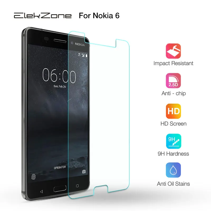 HD защитная пленка для Nokia 6 из закаленного стекла прозрачная 1 Plus Защитная