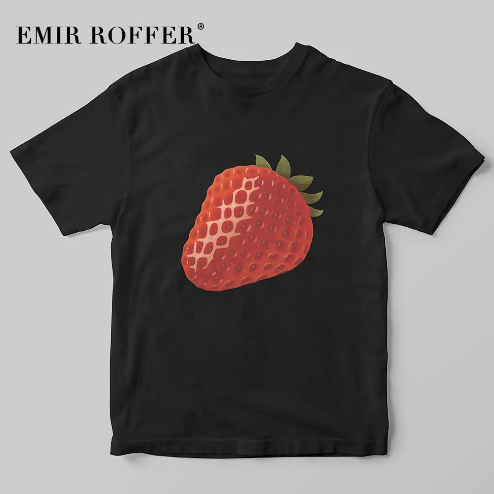 EMIR ROFFER 2019 летняя футболка с принтом клубники Harajuku Kawaii Женская модная графическим