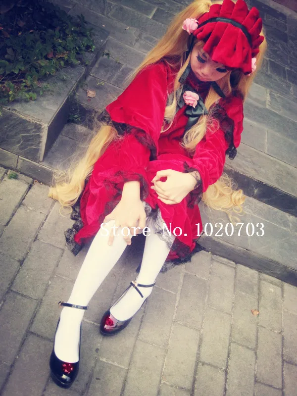 Rozen Maiden Shinku чистый Рубин Райнер платье Косплей Костюм |