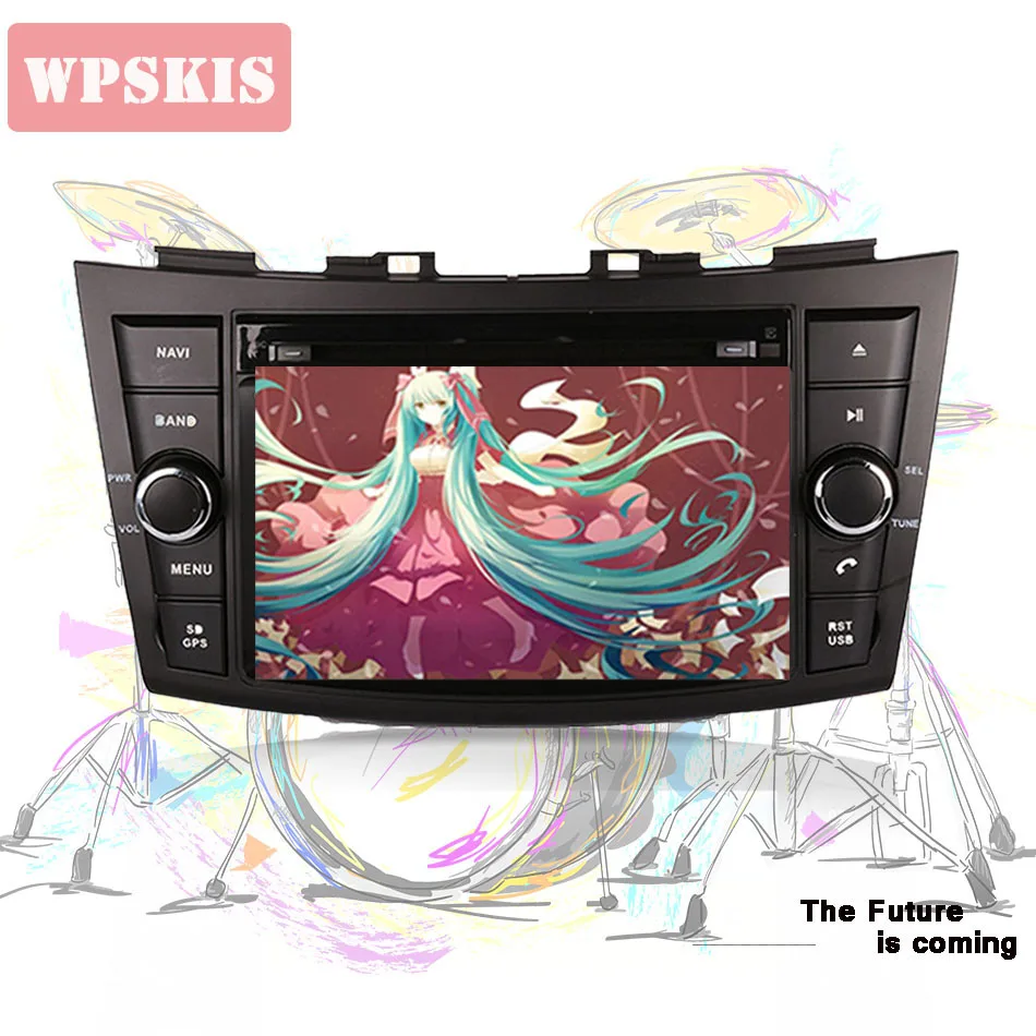 Для suzuki swift 2011 2014 Автомобильная навигационная система gps dvd Аудио мультимедийный