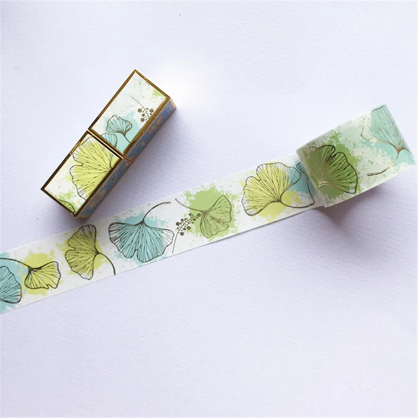Ginkgo Цветочная помада ежедневник фотоальбом самодельная наклейка для