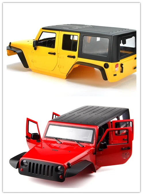 1:10 313 колесная база Jeep Wrangler 5 дверная оболочка RC Rock Crawler Жесткий Пластиковый корпус