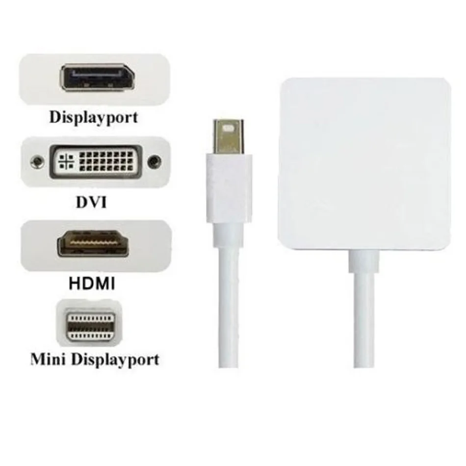 Perlinta 3 in1 Мини DP DisplayPort Thunderbolt к HDMI DVI кабель адаптер для MacBook Pro|thunderbolt to hdmi|thunderbolt toto