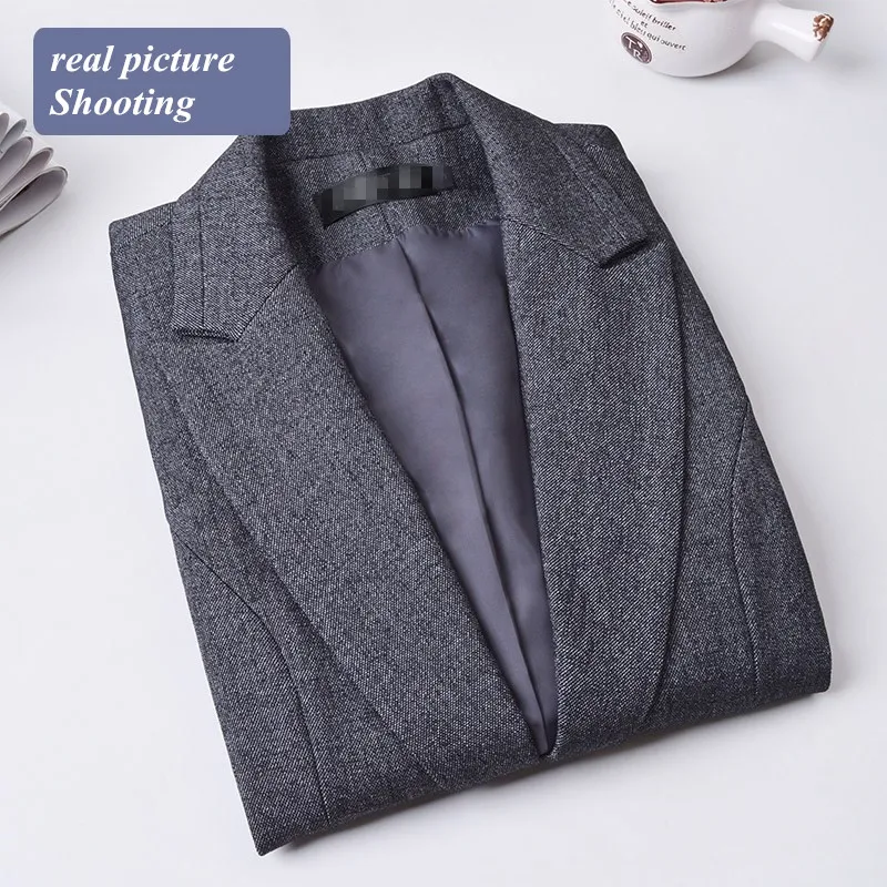 Новый модный осенний Женский блейзер верхняя одежда приталенный деловой пиджак