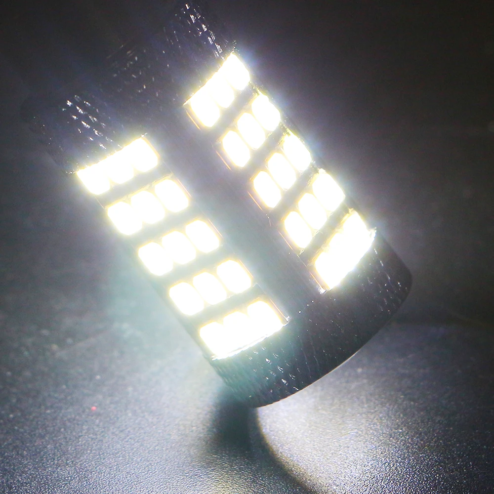 2-50 шт 12В 24В 2835 63 SMD S25 1156 BA15S 1157 BAY15D Светодиодная лампа для авто поворота сигналы торможения автомобиля свет поворотные огни белый красные, синие