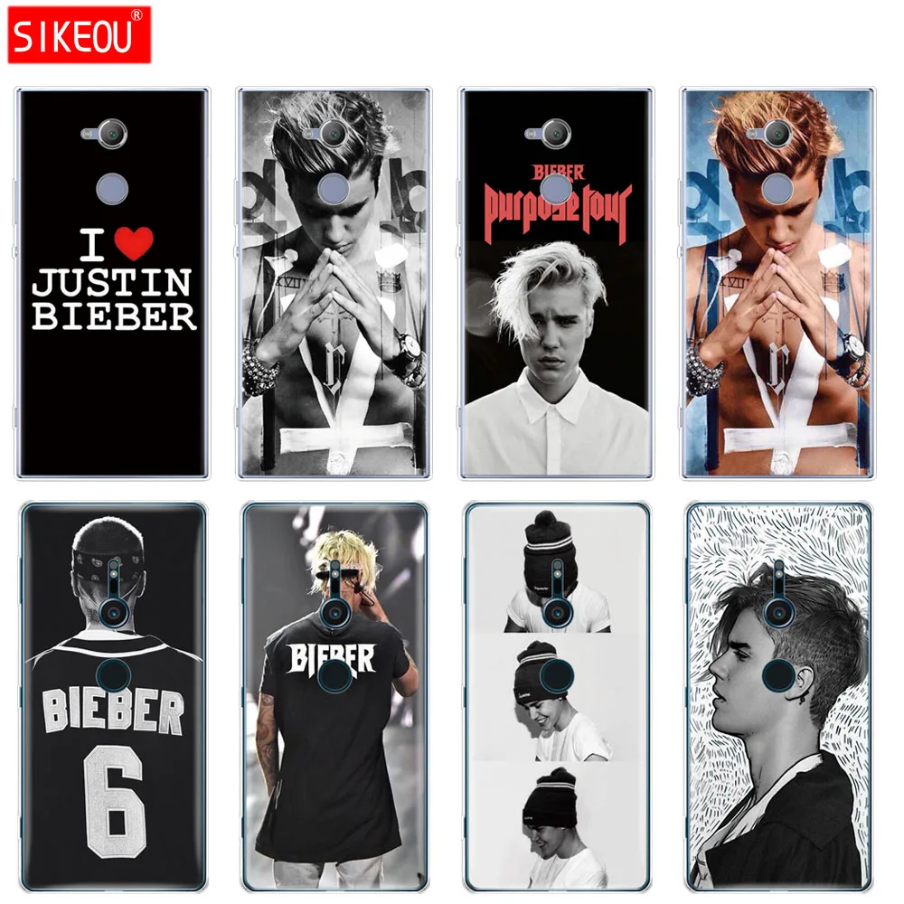 Силиконовый чехол для телефона sony xperia XA1 XA2 ULTRA PLUS L1 L2 XZ1 XZ2 compact XZ PREMIUM justin bieber