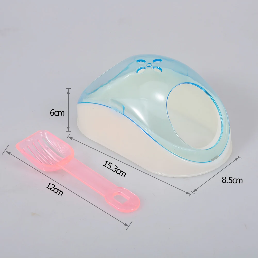 Хомяк мышь горшок для ванной голубые маленькие принадлежности очистки