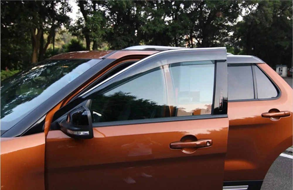 

For Ford Explorer Sport 2013 2014 2015 2016 2017 ABS Plastic Window Visors Awnings Rain Sun Deflector Visor Guard Vent Cover