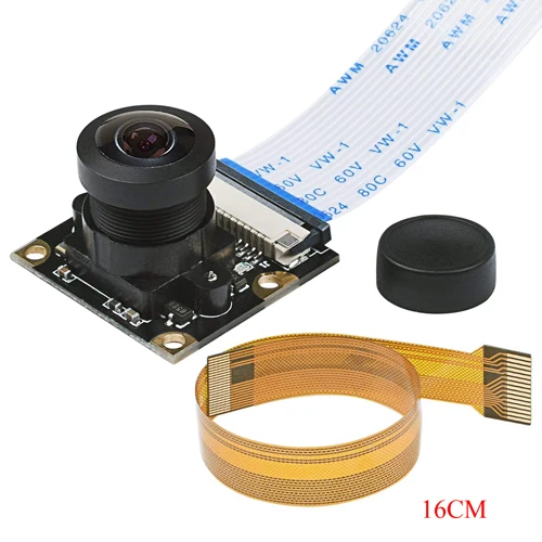 with goldcable 16cm Для камеры Raspberry Pi 1080 p 720 p Модуль камеры для Raspberry Pi 3 Model B+ 5Mp веб-камера для Raspberry Pi 2 Модель B кабель камеры - Цвет: with goldcable 16cm