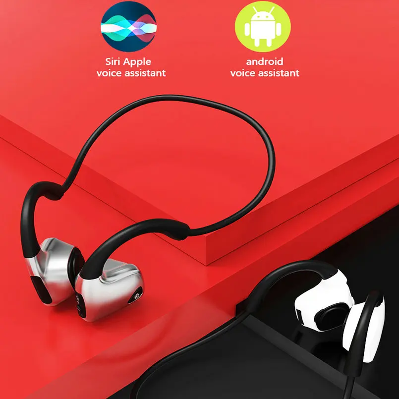 Гарнитура для костной проводимости, беспроводная, Bluetooth, новая концепция, для спорта, бега, фитнеса, велоспорта, водонепроницаемый, не вставной, тип R9S, датчик кости