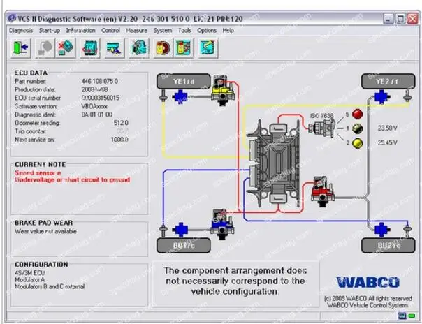 Диагностическое программное обеспечение WABCO [2015]+ штырьковый Калькулятор +