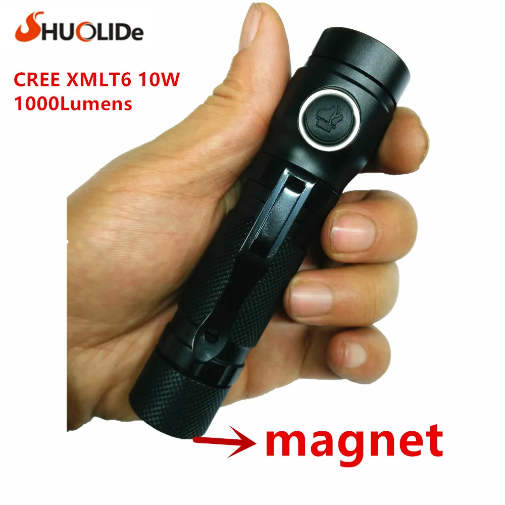 Новый мини фонарик 1000ЛМ Водонепроницаемый светодиодный портативный тактический