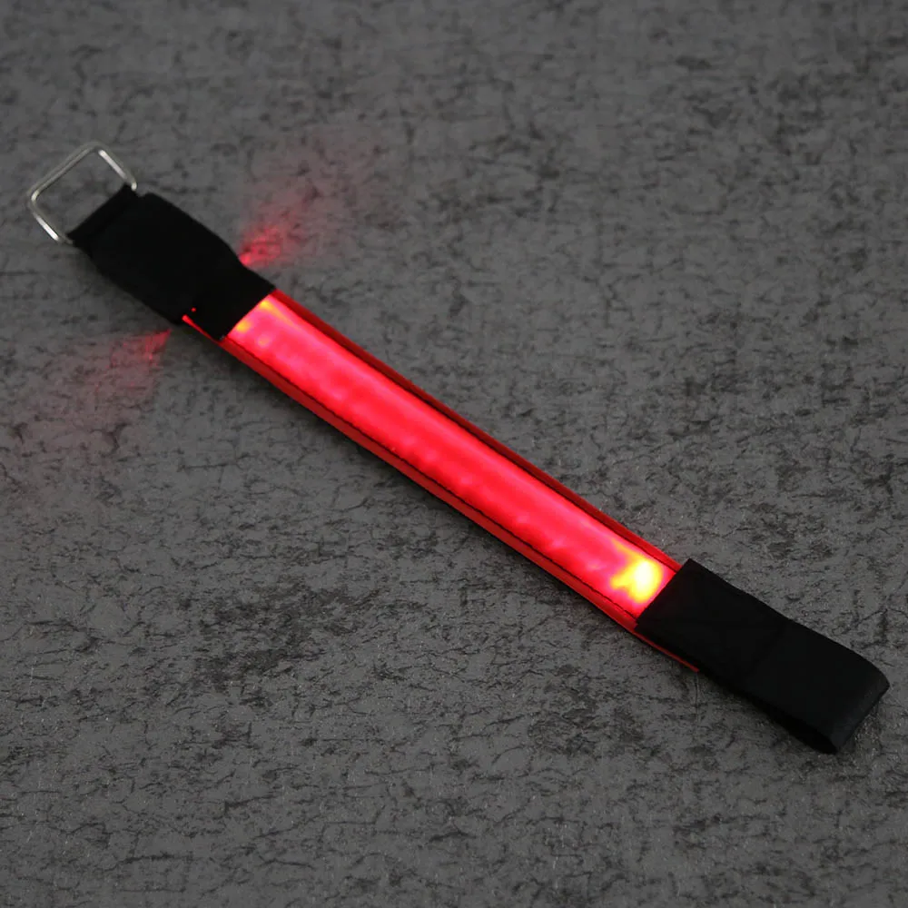 Led Arm Leg Warning Портативный Браслет для езды на велосипеде вечеринок светящийся