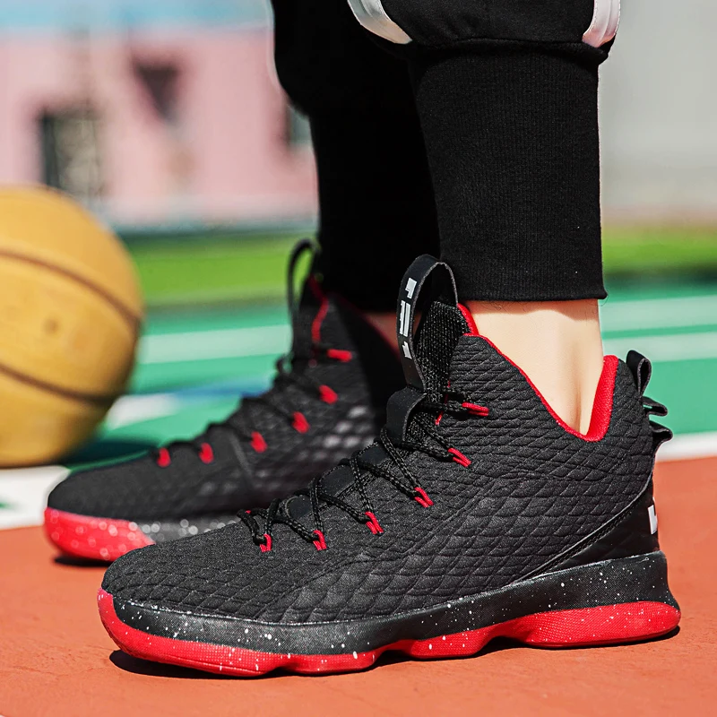 Новинка, высокие баскетбольные кроссовки Lebrons, мужские амортизирующие дышащие баскетбольные кроссовки, противоскользящие спортивные уличные мужские спортивные кроссовки