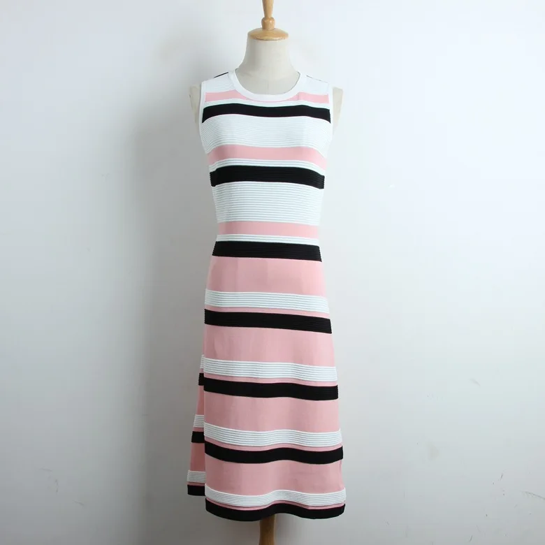 Hit Color Striped Cardigan Sweater 2019 Spring Single Breasted Womens Ladies Brand Runway Knitted Coat Outwear |