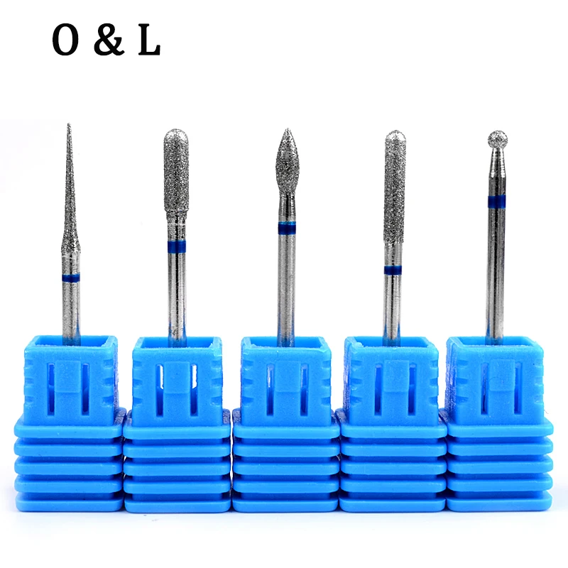 1 шт. diamond вольфрама ногтей сверло повернуть заусенцев фреза Биты для маникюр
