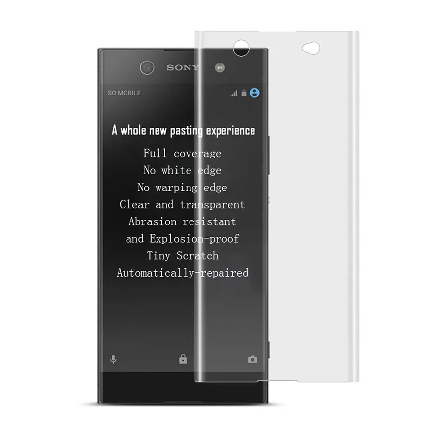 5D изогнутая Защитная пленка для экрана из закаленного ЖК-стекла Sony Xperia XZ Premium XZ1 XZ2