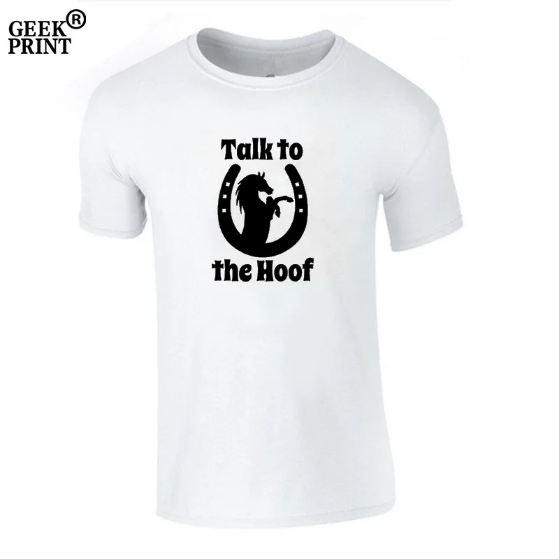 Женская футболка с изображением лошади Talk To The Hoof Riding Rider Подарочная для