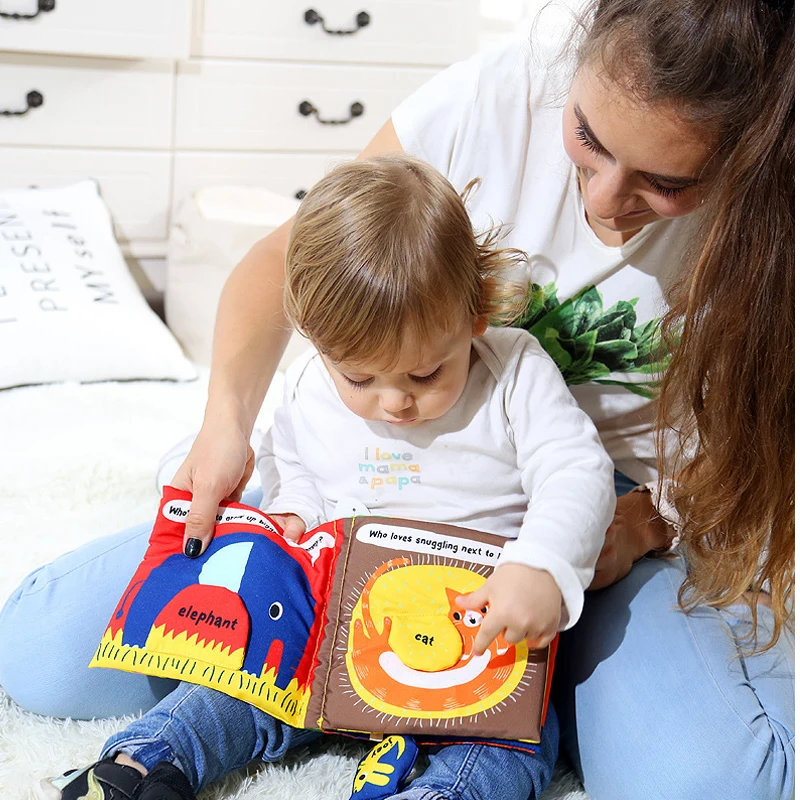 Детская книга игрушка сенсорные материалы ткань книги Sensoriales Libros Infantiles