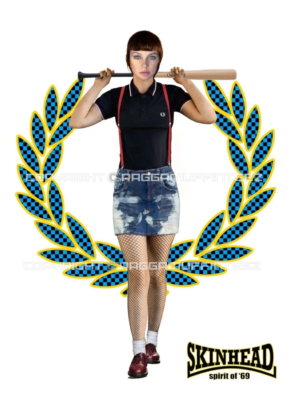 

Men's New Arrival Summer Styly SKINHEAD BOVVER GIRL T-shirt. RETRO. SKA. MADNESS. THE SPECIALS. THE BEAT. RUDE. Funny T Shirts