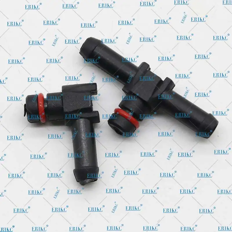 ERIKC 10 шт. Common Rail Инжектор возвратного масла обратного потока трубы разъем L Тип пластиковый тройник соединение фитинг для Форсунка Denso