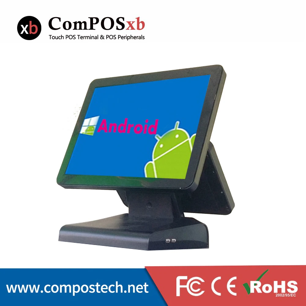 15 дюймов lcd Android точка продажи все в одном Pos система касса для бара магазина