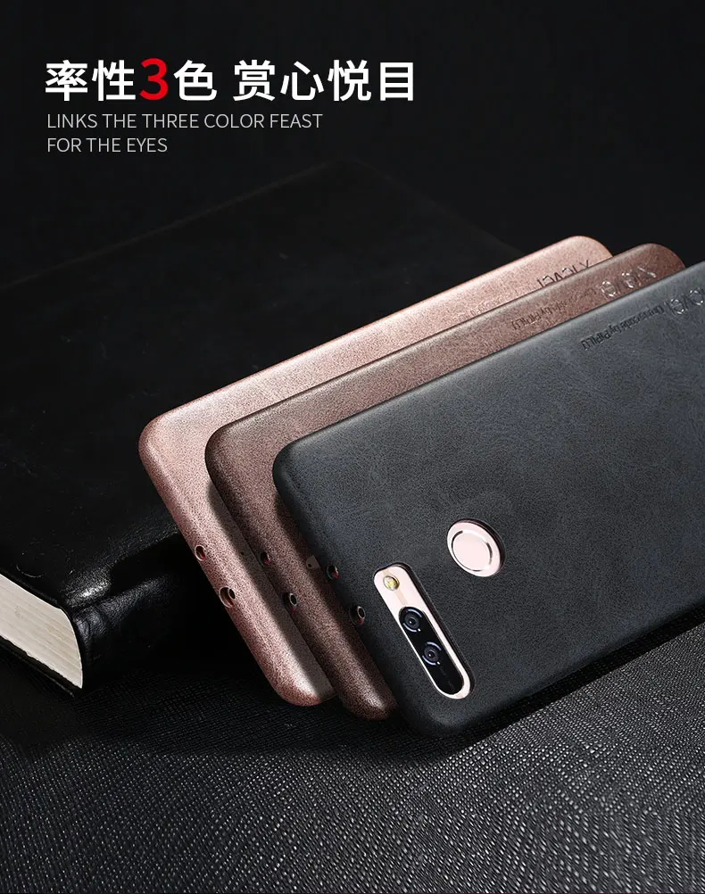 Honor V9 Case X-Level Vintage PU Leather Phone Cases For Huawei Ultra Thin Protective Back Cover V 9 | Мобильные телефоны и