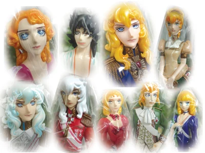 

pvc figure VersaillesRose 9pcs/set rare