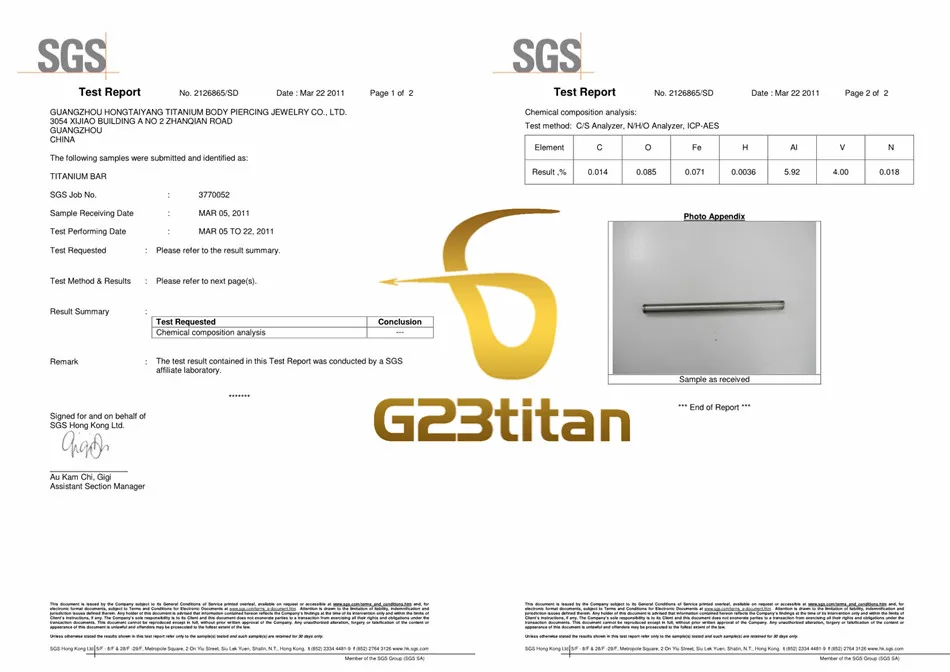 G23titan G23 титановая внутренняя резьба для пирсинга, серебряная штанга для пирсинга, ювелирные изделия