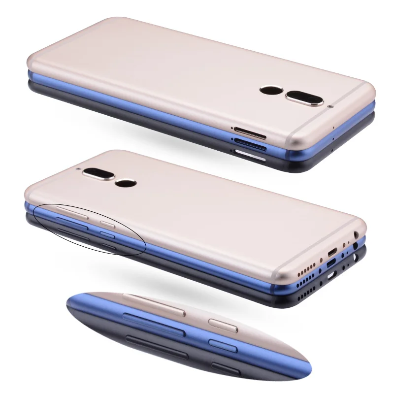 Задняя крышка для HUAWEI Mate 10 Lite Nova 2i Оригинал на батарею черный золотой|Корпусы и