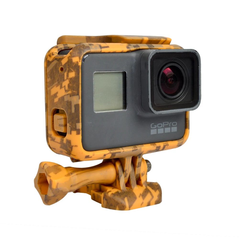Защитный Камуфляж Рамки Корпус случае В виде ракушки Крышка для Go Pro Hero 5 спорт