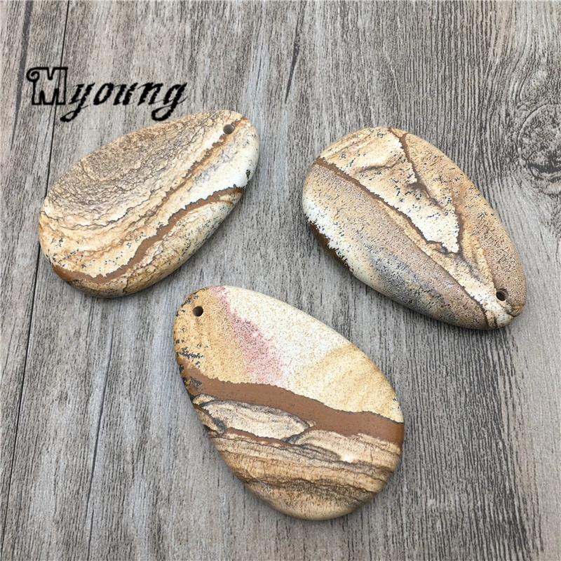 Рисунок камня ломтик Агаты Кусочек Подвески, граненые Аватар осадка Ясперс подвески для DIY ювелирное MY1909