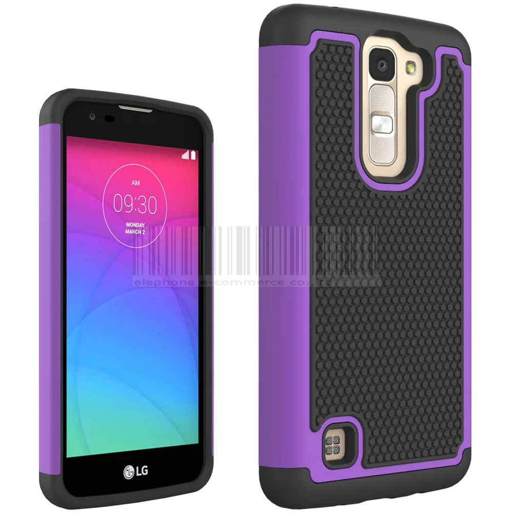 Dual Layer Rugged Impact Hybrid Silicone Armor Hard Case For LG K7/Tribute 5 LS675/M1 X210 X210DS MS330 Shockproof Cover | Мобильные