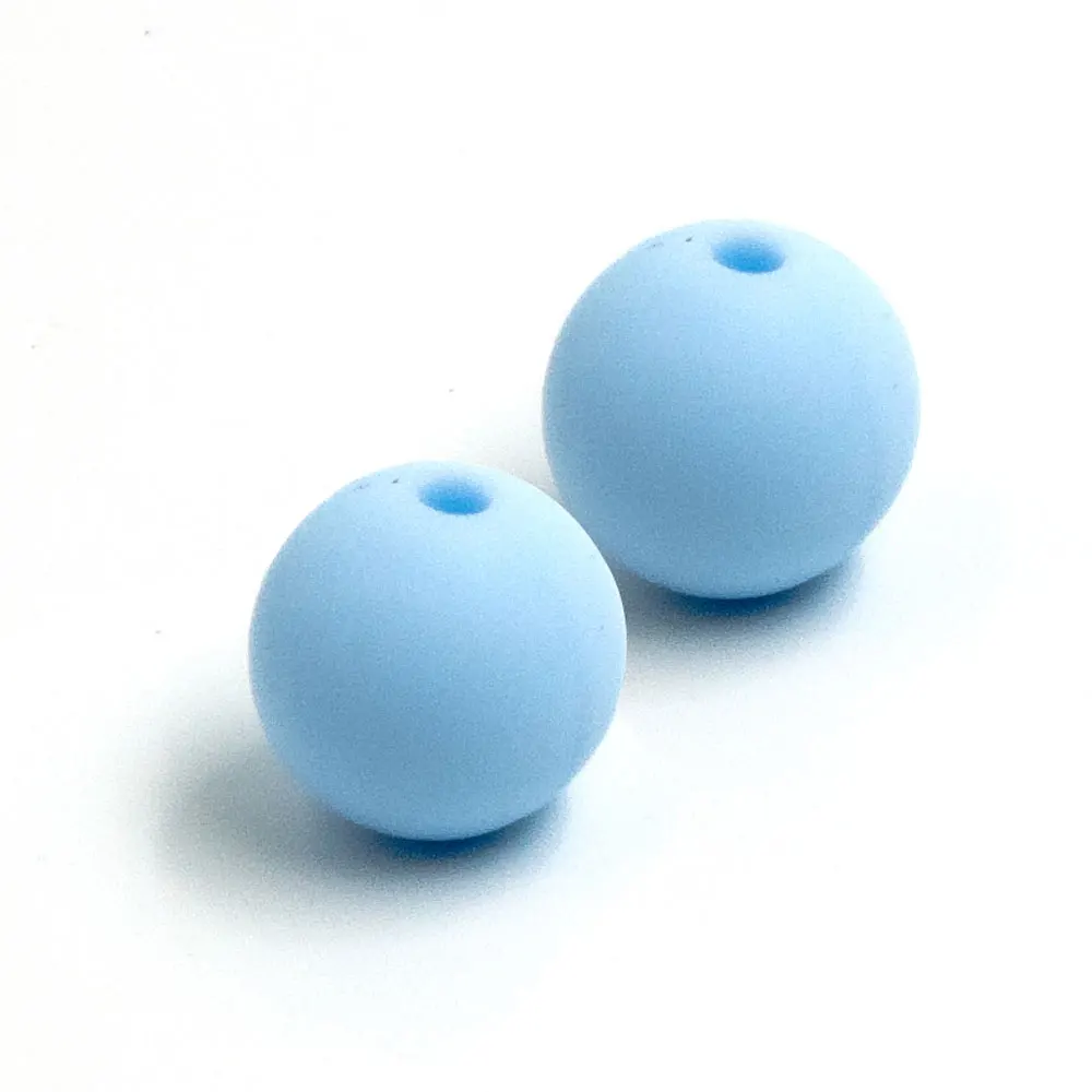 Pastel Blue 80 шт. круглые силиконовые бусы 12 мм Perle Силиконовые Зубные BPA бесплатные Прорезыватели для изготовления ювелирных изделий Siliconen Kralen Mordedor - Цвет: Pastel Blue