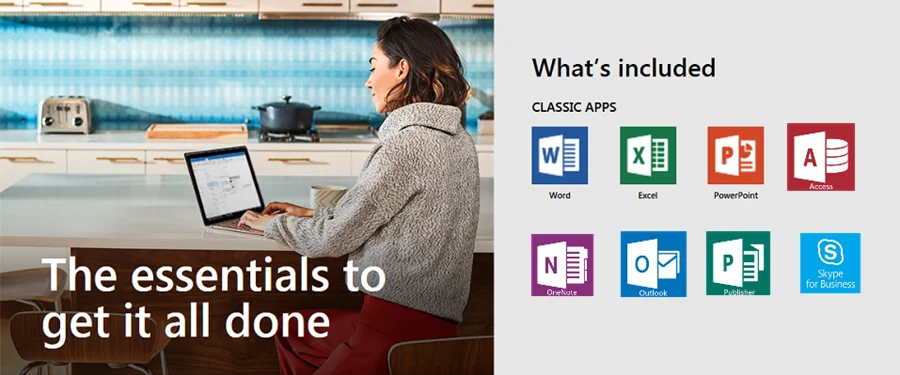 Microsoft Office Professional Plus Лицензия | 1 устройство, Windows 10 PC загрузка ключа продукта