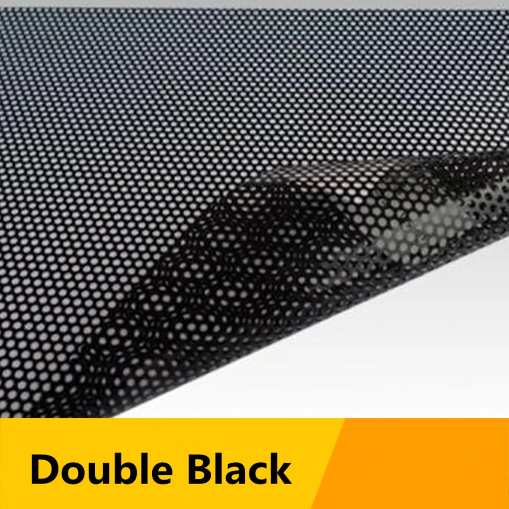 Двойная черная рекламная односторонняя перфорированная виниловая пленка SUNICE