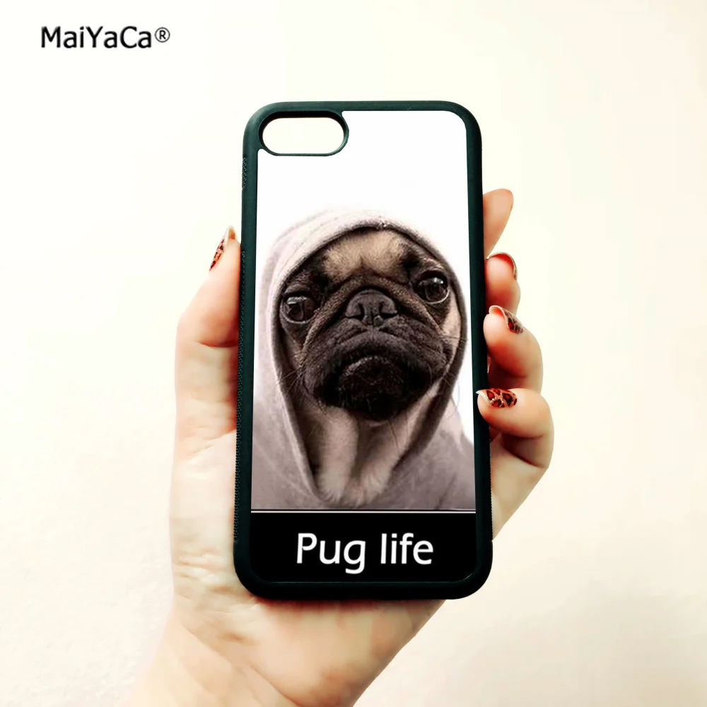 Pug life пародия вентиляторы Мягкая силиконовая окантовкка телефонные чехлы для apple