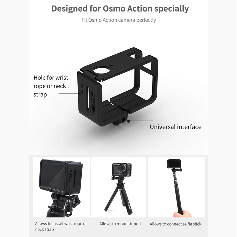 

STARTRC OSMO Action Handheld Charging Kit / Charger / Power Bank Grip & ABS Protective Cage For DJI OSMO Action Accessories kit