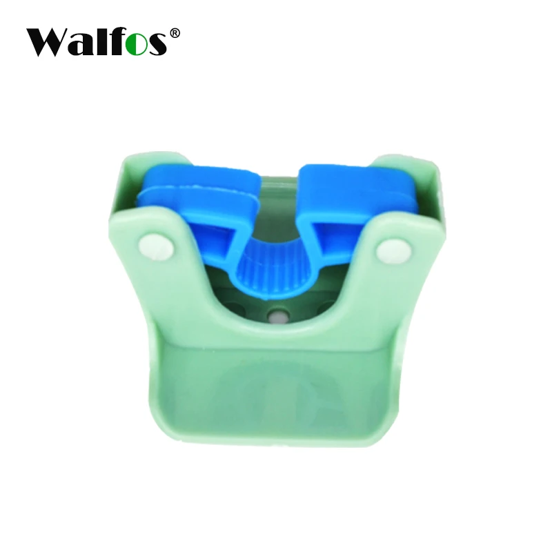 green WALFOS домашний зажим для швабры крючки без следов Швабра Держатель для ванной комнаты - Цвет: green