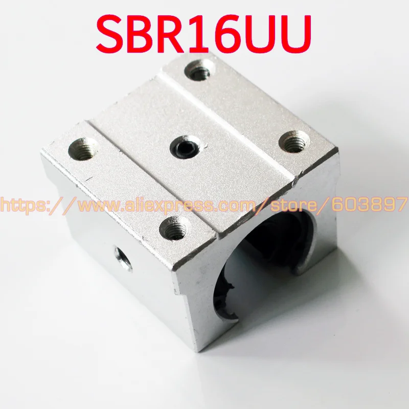 Линейный шариковый подшипник SBR16UU блок втулки 16 мм с линейным ЧПУ lm16uop|16mm shaft|slide