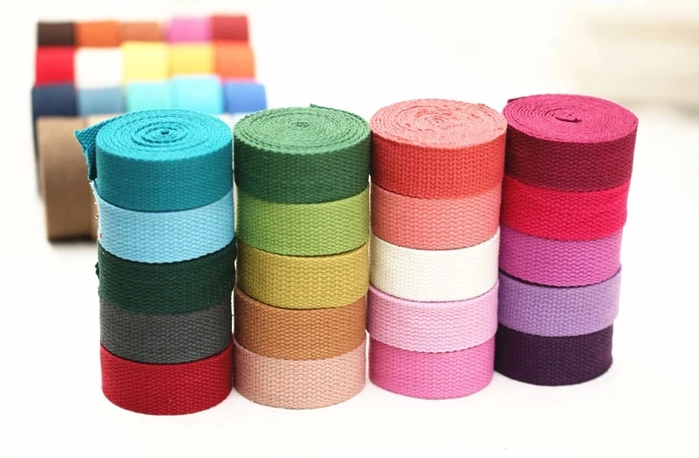 

Width 3cm 20m/roll COLOR herringbone/ twill cotton tape/Cotton webbing/Bias binding tape thickness 1.4mm