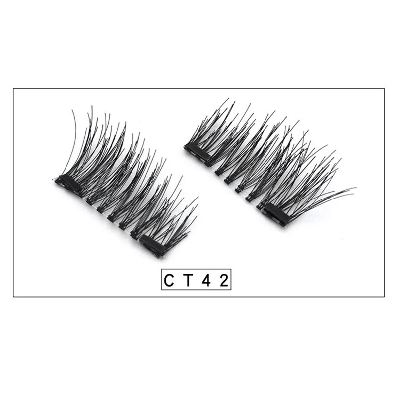 3D Магнитные ресницы Z'LRAQI BEAUTY 1 пара магнитные ручной работы без клея