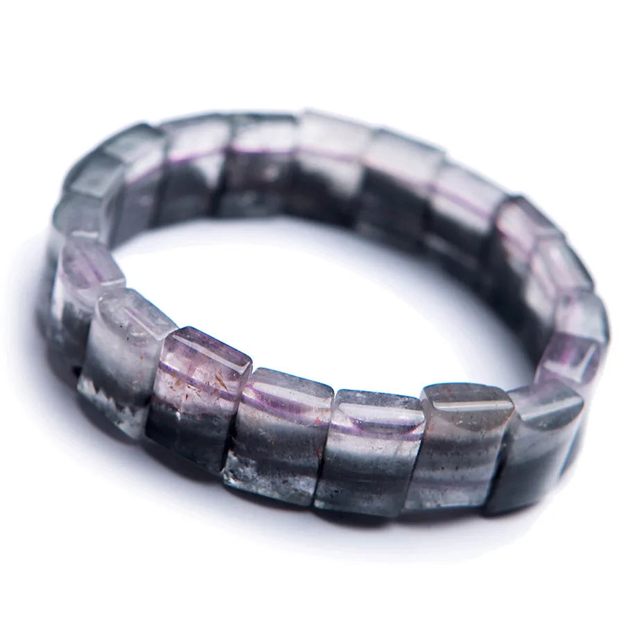 Natural Auralite 23 Canada Gem Stone Rectangle Beads Healing Bracelet 13x6mm AAA | Украшения и аксессуары