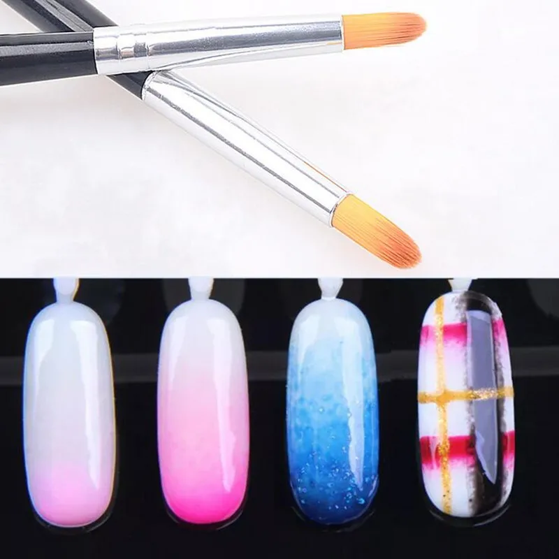 Кисть для маникюра и педикюра градиентный цвет круглая кисть акриловый УФ Гель