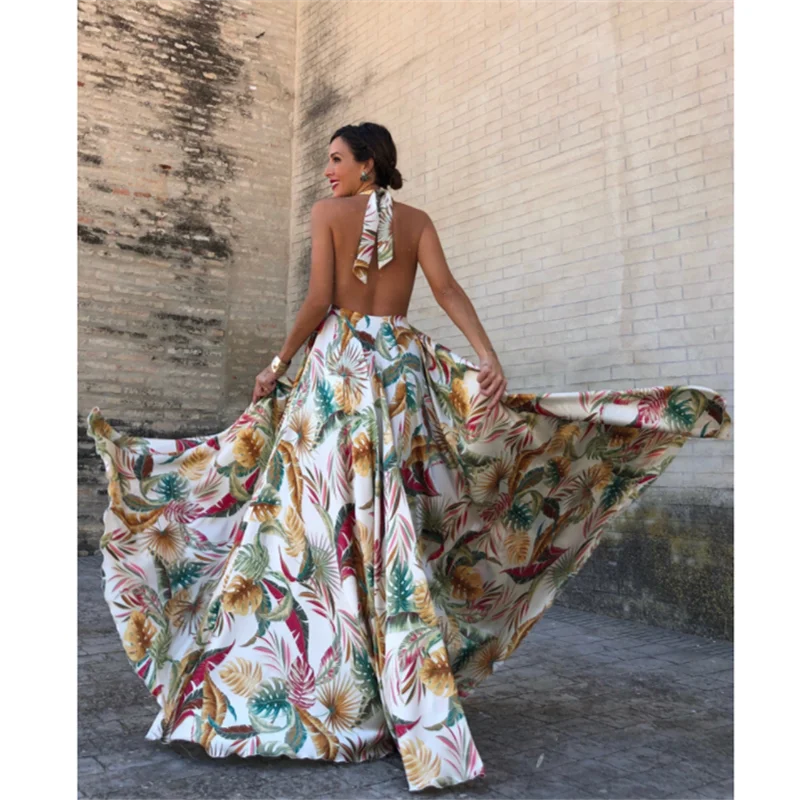 2019 женские летние богемные длинные платья для вечерние ночного клуба
