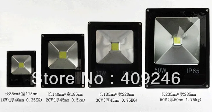 Black 4PCS/LOT NEW Epistar Chip 10W 20W 30W 50Watt Thin Led Flood Washer Lighting Lamp IP65 CE&ampRoSH AC85-265V Outdoor Project | Освещение