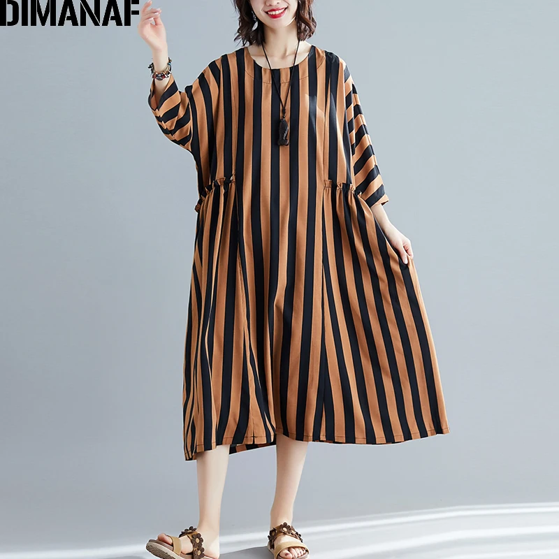 DIMANAF женское платье большого размера винтажное для женщин Vestidos большой размер