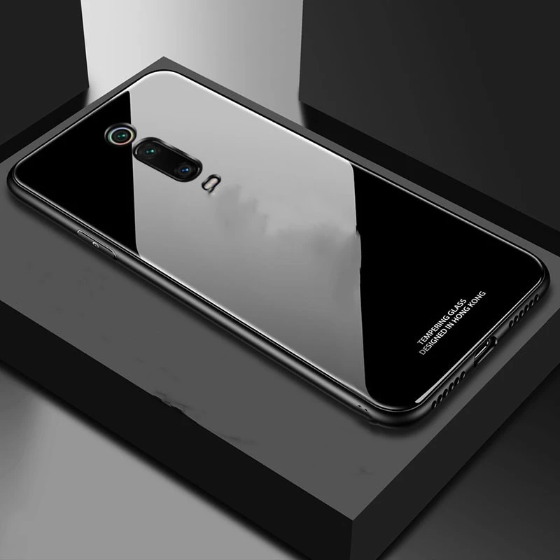 For Xiaomi Mi 9T Case Tempered Glass Hard Back Cover 9 Lite MI SE K20 Pro Shockproof Coques Fundas | Мобильные телефоны и