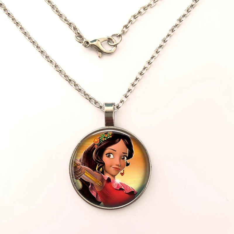 GDRGYB 2019 популярное ожерелье Elena of Avalor Art Latam круглое Glass для девочек и